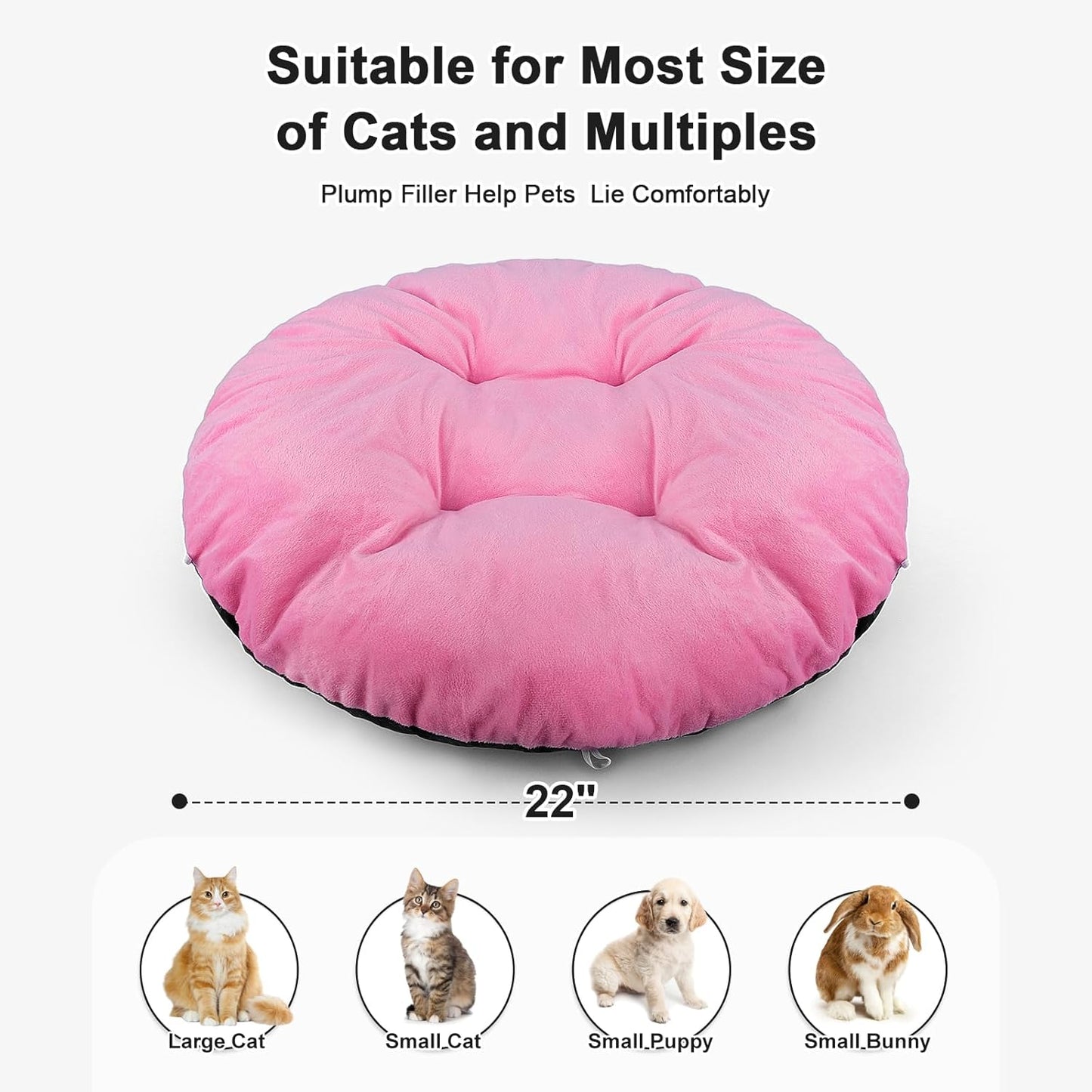 Extra Large Cat Tunnels for Indoor Cats, Multifunctional Cat Tunnel Bed